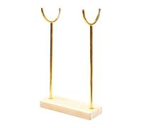 Ysyqkn Présentoir Bracelet Exposant à Bijoux Organisateur Support Bois Métal Structure Robuste Adapté pour Chambre Boutique Usage Personnel, Couche Unique 20 Cm