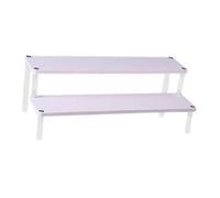 Ysyqkn Présentoir surélevé en Bois Acrylique pour Figurines Miniatures Étagère de Cuisine Escalier de Rangement Support de Comptoir Adapté pour Exposition Ma, 2 Couches 30CM