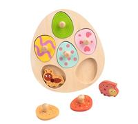 Ysyqkn Puzzle En Bois Jeu de Correspondance pour Tout-petits Jouet D'Éveil Interactif pour La Reconnaissance Des Formes Convenant pour Le Jeu à L, Emmets