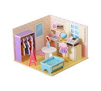Ysyqkn Puzzle Papier Carton Assemblage Créatif Jouet DIY Construction Modèle Mousse Kit Initiation Montage Convient pour Enfants Adultes Cadeau, Magasin de vêtements
