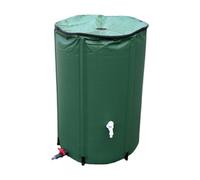 Ysyqkn Rain Barrel Réservoir Récupération Eau Pliable PVC avec Support Robinet Collecte Eau Pluviale Transport Facile Convient pour Jardin Potager Pelouse Ut, 160 L