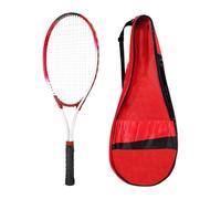 Ysyqkn Raquette de Tennis avec Sac de Transport Inclus Construction Légère Manche Antidérapant Technologie Anti-Vibrations Absorption de Choc Adaptée Aux Étu, Rouge