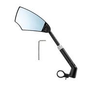 Ysyqkn Rétroviseur Vélo Poignée Miroir de Vélo Miroir Arrière Poignée Ajustable Extension Universelle Accessoire Nylon Verre pour Vélo Électrique Adapté à Cy, À Gauche