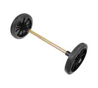 Ysyqkn Roues pour Poubelle, Roue de Rechange pour Poubelles avec Poignée, Roues Faciles à Monter pour Poubelle, roulettes pour Bac à Déchets, Longueur Totale 48 cm