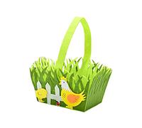 Ysyqkn Sac à Main de Pâques avec Panier Confortable, Fabriqué à La Main pour Contenir Des Bonbons et Des Petites Friandises de Pâques. Peut être Util, Poule jaune