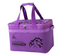 Ysyqkn Sac de Rangement Camping Sac Organisateur Équipement Grand Sac Imperméable avec Poignée Renforcée Oxford pour Séjour Camping Aventure, Violet
