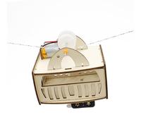 Ysyqkn Science Expériences Jouets Modèle Câble Car Bois Electricité Manuel DIY Kit Convient pour Enfants Éducation Cadeau 95cmx73cmx9cm