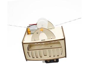 Ysyqkn Science Expériences Jouets Modèle Câble Car Bois Electricité Manuel DIY Kit Convient pour Enfants Éducation Cadeau 95cmx73cmx9cm