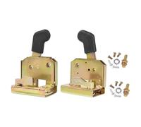 Ysyqkn Serrure de Porte Poignée Verrou Assemblage Universel Kit Loquet Métal Résistant Facile à Poser Adapté pour Engin Agricole Atelier Protectio, Gauche et Droite