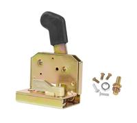 Ysyqkn Serrure de Porte Poignée Verrou Assemblage Universel Kit Loquet Métal Résistant Facile à Poser Adapté pour Engin Agricole Atelier Protectio, Gauche