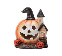 Ysyqkn Statue Citrouille Halloween Maison Sculpture Résine Décorative Légère Motif Créatif Convient à La Décoration de Table Fêtes Cadeaux Maison, Grand