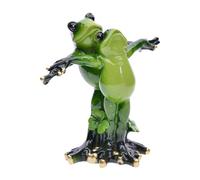 Ysyqkn Statue Grenouille Sculpture Résine Ornement Figurine Animale Collection Décorative Élégance Amour Convient pour Bureau Salon Chambre Cadeau Anniversai, Câlin