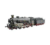 Ysyqkn Steam Modèle Locomotive Rétro Électrique Alliage Mouvement avant Arrière Lumières Sons Réalistes Adapté Enfants Garçons Filles Fête de, Noir