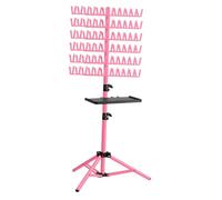 Ysyqkn Support à Tresses Flexible Double Face pour Coiffeurs, Porte-extensions et Outils de Tressage, Rose