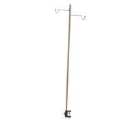 Ysyqkn Support de Lampe de Camping, Poteau D'éclairage Extérieur, Alliage D'aluminium, Crochet en Acier Inoxydable, Portable, Léger, Démontable pour, CafÉ