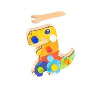 Ysyqkn Tableau D'activités Dinosaure Jouet Vis Accessoires Puzzle Manuel de Démontage Plaque d'apprentissage Matériau et Sûr, Styler Un