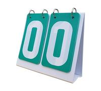 Ysyqkn Tableau D'affichage Sportif, 2 Chiffres, Portable, électronique, Cartes de Score, Tableau D'affichage Numérique pour Baseball, Football, Vert