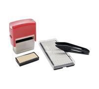 Ysyqkn Tampon Alphabet Numérique Kit Tampon Lettres Chiffres Modifiable Outil Encreur pour ation Artisanale Enseignants Bureaux Décoration Loisirs, Rouge