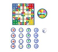 Ysyqkn Tapis de Jeu de Ludo, Tapis de Jeu D'échecs Volant, Ensemble de Table pour Enfants avec Dés Inclus. Matériau Doux, Idéal pour Les Jeux éducatifs E, 90x90x0.3 Cm