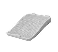 Ysyqkn Tapis Litière Chat Double Couche Attrape-litière Tapis de Protection Sol pour Chaton Tapis Rampe Marchepied Antidérapant Facile à Nettoyer Convient Po, Blanc
