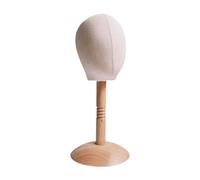 Ysyqkn Tête de Mannequin Bébé avec Bois, Support Stable pour Coiffure, Séchage et Présentation de Perruques.