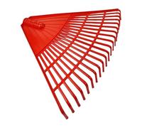 Ysyqkn Tête de Râteau à Feuilles, Râteau à Gazon Robuste à 21 Dents, Accessoire de Ramassage de Feuilles pour Le Jardin, Tête de Râteau Polyvalente pour G, Rouge