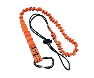 Ysyqkn Tether pour Outils avec Mousqueton Longe Sécurisée Antichute Sangle Ajustable Robuste Harnais d'attache Portable en Polyester Adapté à La, Orange