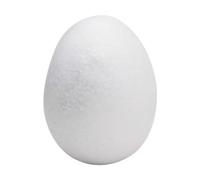 Ysyqkn Œufs En Polystyrène Non Finis pour Les Loisirs Créatifs, œufs En Polystyrène Blanc pour Enfants, 1 Pièce 22x14.5 Cm