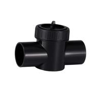 Ysyqkn Vanne de Régulation pour Bassin Ajustement Fin du Débit Installation Simplifiée en PVC pour Tous Types D'Aquariums, Noir 32 Mm