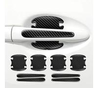 YSYYDS 8 Pièces Film Protecteur pour Poignée de Porte de Voiture, Protection Poignee Porte pour Dacia Duster 3, Fibre de Carbone Protection Portiere Voiture, Protections de Portes Anti-Rayures