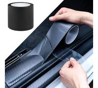 YSYYDS Protection Seuil De Porte Voiture Film Voiture Autocollant pour Skoda Karoq Octavia, Film Carbone Voiture Anti-Rayures, Protection Pare Choc Voiture, Protection Portiere Voiture (10cmx5m)