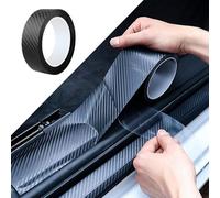 YSYYDS Protection Seuil De Porte Voiture Film Voiture Autocollant pour Skoda Karoq Octavia, Film Carbone Voiture Anti-Rayures, Protection Pare Choc Voiture, Protection Portiere Voiture (5cmx5m)
