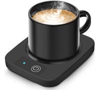 YsyYey Chauffe-tasse à café, chauffe-bougie électrique pour bureau avec panneau en métal en aluminium, chauffe-tasse à 55 ℃ pour chauffer le café, le lait, le thé, le cacao, les bougies, cadeaux pour