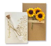 YSYZM Emballage cadeau d'anniversaire, cadeau d'argent de voyage et de mariage - Avec carte cadeau en bois et tube à essai, emballage cadeau de Noël et Nouvel An pour bon de voyage, remplisseur de