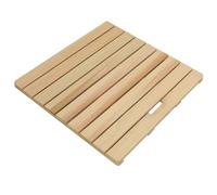 YSZBD Caillebotis De Douche Bois, caillebotis Exterieur,Caillebotis pour la Douche,Salle de Bain, Piscine, Sauna,Tapis de Douche antidérapant(Wood,60×100cm)