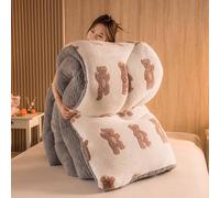 YSZBD Edredon Gonflant Duvet Couette Hiver 220x240 TrèS Chaude Dodo Couette Douillet Polaire éPaisse Hiver en Couleur Couverture Chaude Hiver Lit(#10,220x240cm-5kg)