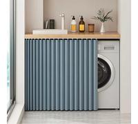 YSZBD Rideau Meuble Cuisine Bas sans Percage Meuble Rideau Placard Buanderie Rideau Cuisine Coulissant Rideau sous Evier Cuisine(a3,W160cm|H110cm)