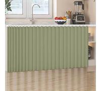 YSZBD Rideaux Anti-poussière, étagères Ouvertes, Rideaux de penderie coulissants, Rideaux de Cuisine, Rideaux Auto-adhésifs avec Rails de Glissement(D,W80cm/H140cm)