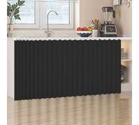 YSZBD Rideaux Anti-poussière, étagères Ouvertes, Rideaux de penderie coulissants, Rideaux de Cuisine, Rideaux Auto-adhésifs avec Rails de Glissement(B,W60cm/H170cm)