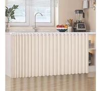 YSZBD Rideaux Anti-poussière, étagères Ouvertes, Rideaux de penderie coulissants, Rideaux de Cuisine, Rideaux Auto-adhésifs avec Rails de Glissement(A,W110cm/H90cm)