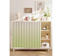 YSZBD Rideaux de Placard, Rideaux pour étagères de Placard de Cuisine, Rideaux Courts de café à Glisser sous l'évier avec Tringle Auto-adhésive - imperméables(D,H80cm/W140cm)