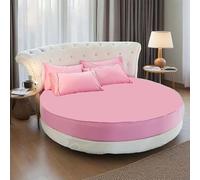 YSZBD Ronds Protege Sommier Drap Housse 200/180/220 Coton Doux Drap Housse Matelas éPais 25 Cm Protege Matelas(#14,220cm)