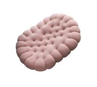 YT-KOKE Biscuit en Forme de Méditation Coussin de Siège Cookie Chair Pad Coussin de Sol Ovale pour Chaise Salon Balcon Bureau Canapé Yoga (Pink)