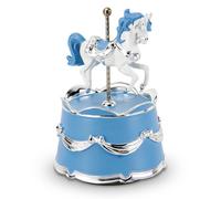 YT3 Studio Boîte à musique carrousel rotative Merry Go Round Horse Mini boîte à musique licorne pour femmes et filles pour anniversaire, Noël, Plays You are My Sunshine
