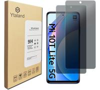 Ytaland Anti-Spy Tempered Glass Compatible With Xiaomi Mi 10t Lite 5g, Privacy Screen Protector Film Bubble-Free Ultra Resistant Transparent 9h Hardness Glass, Pack Of 2