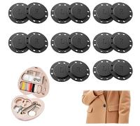 YTAXYZWR Boutons Magnétiques à Coudre 26 mm Lot de 8 Paires avec Mini Kit de Couture, Fermeture Magnétique Puissante pour Vêtements, Sacs et Projets DIY