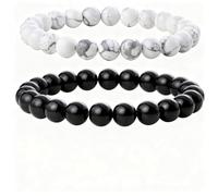 YTAXYZWR Bracelet femme pierres naturelles lithothérapie 8 mm, élastique yoga pierres semi-précieuses, fait main, accessoires spirituels et créatifs pour hommes et femmes, cadeau original et tendance