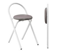 YTBHSHXZ Aucun Assemblage requis, Facile à Transporter, Gain de Place, idéal for la Cuisine, Le Bar, café, Salle Manger ou Magasin(Gray a,47cm x 2pcs)