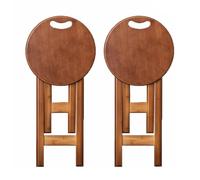 YTBHSHXZ Aucun Assemblage requis, Gain de Place, idéal for la Cuisine, Le Bar, café, Salle à Manger, Les magasins et Voyages(Borwn X 2pcs,43cm)