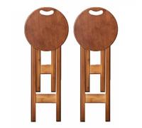 YTBHSHXZ Aucun Assemblage requis, Gain de Place, idéal for la Cuisine, Le Bar, café, Salle à Manger, Les magasins et Voyages(Borwn X 2pcs,60cm)